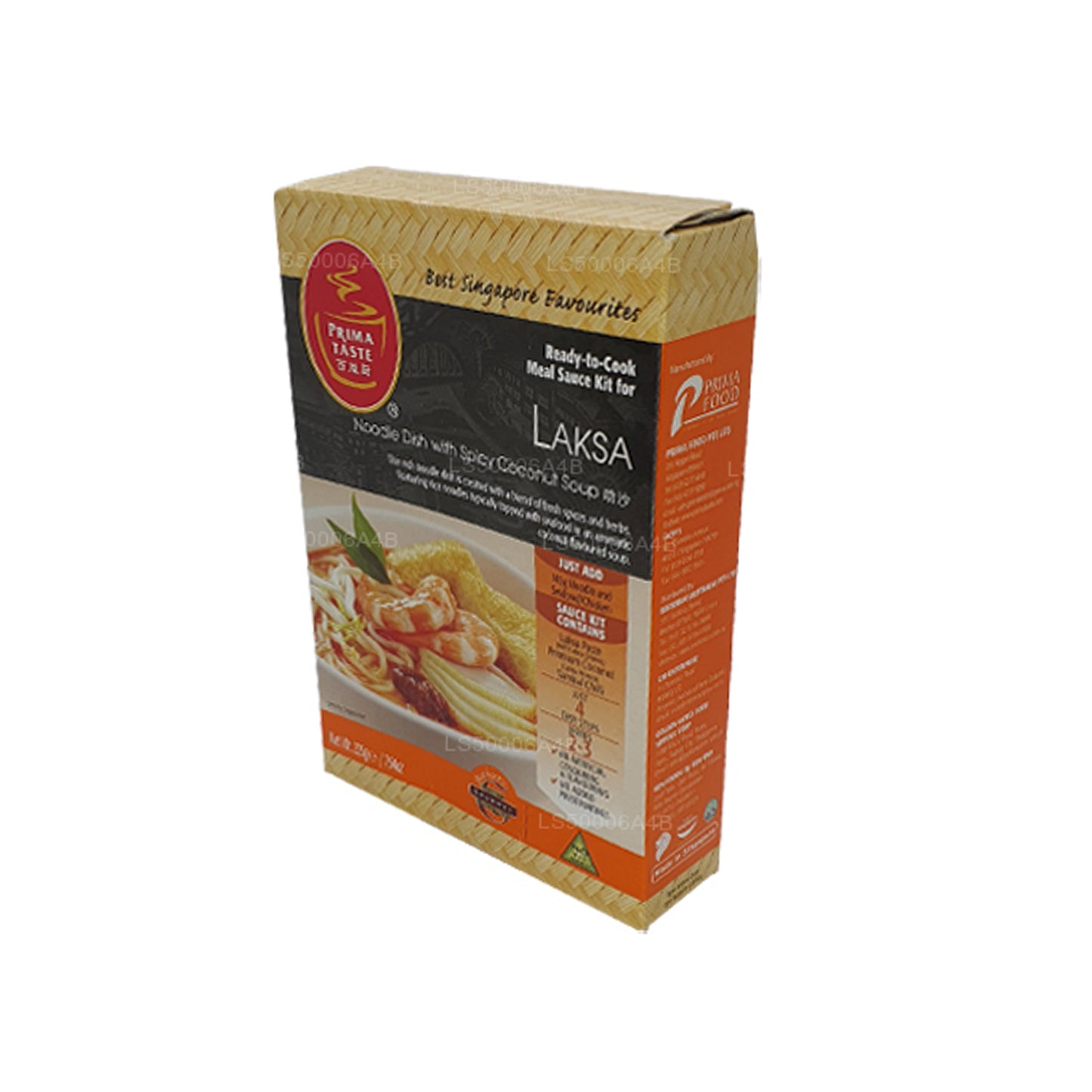 Laksa-Nudelgericht mit würziger Kokosnusssuppe (225g)