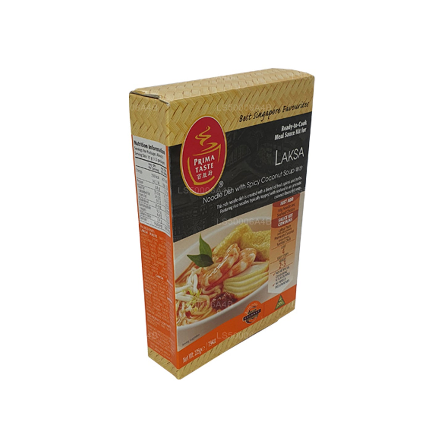Laksa-Nudelgericht mit würziger Kokosnusssuppe (225g)