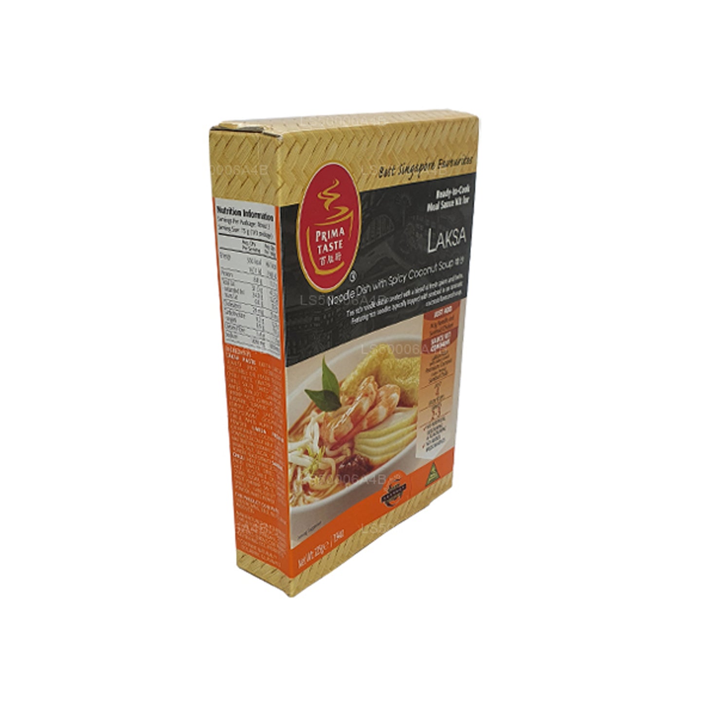 Laksa-Nudelgericht mit würziger Kokosnusssuppe (225g)