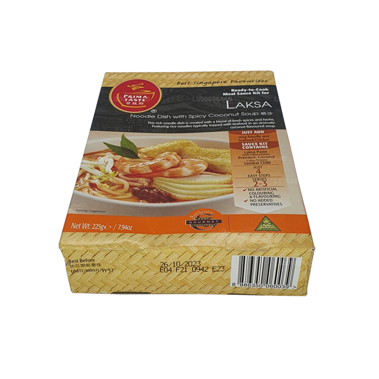 Laksa-Nudelgericht mit würziger Kokosnusssuppe (225g)