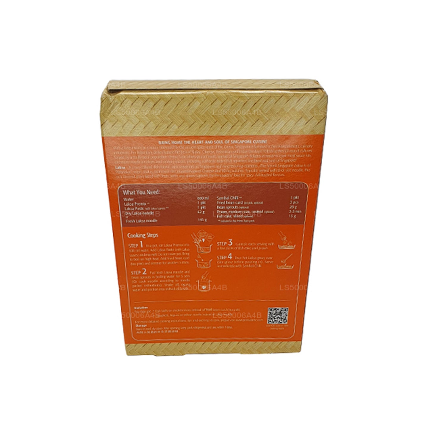 Laksa-Nudelgericht mit würziger Kokosnusssuppe (225g)