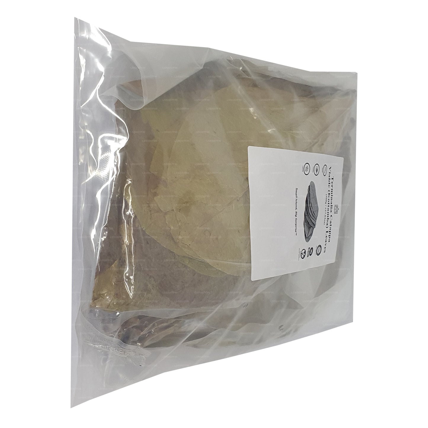 Lakpura Dehydriert (Kottan, Kottamba, indische Mandel) Terminalia catappa 100 Blätter (100 g)
