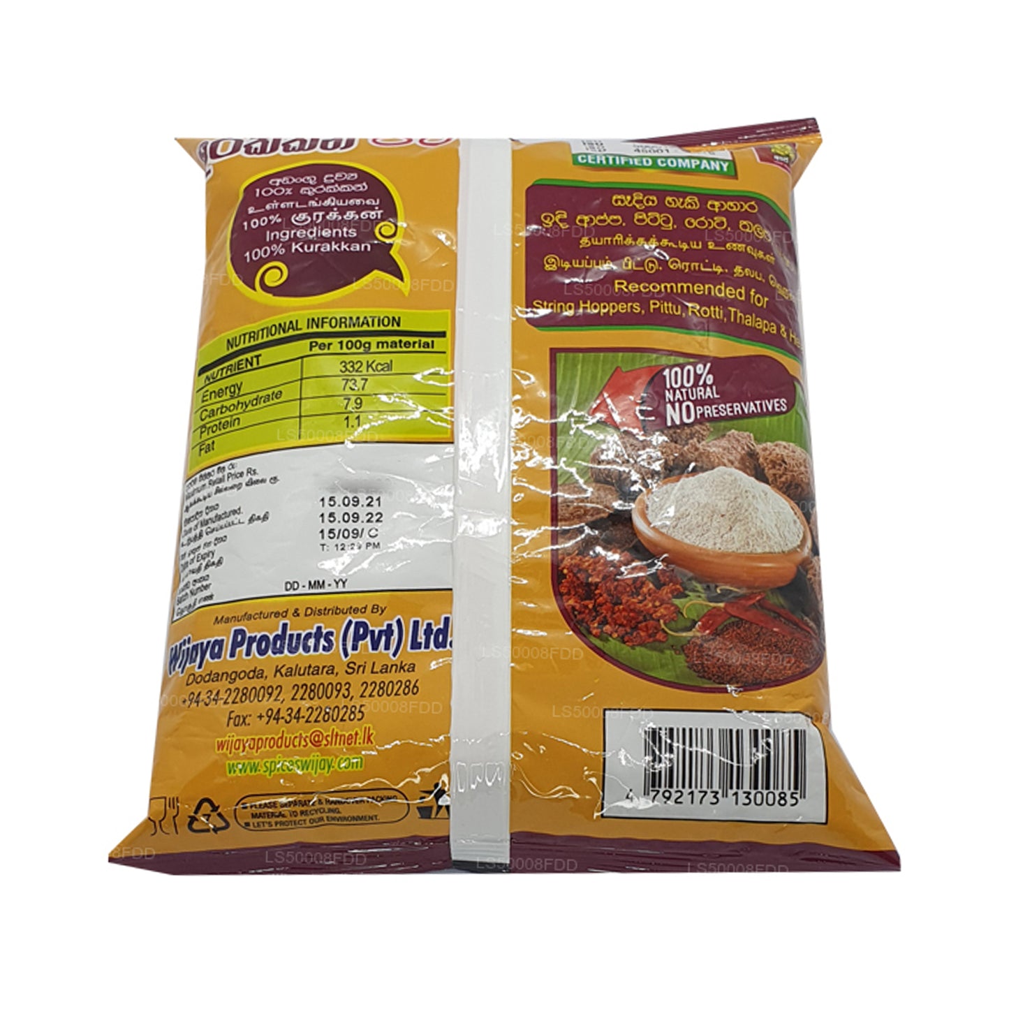 Wijaya Kurakkan Mehl (400 g)
