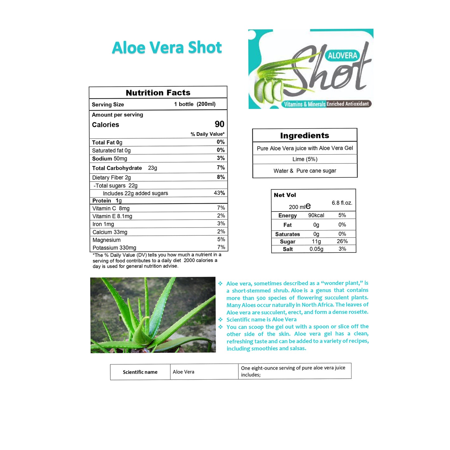 CAP Ceylon Alovera Shot (200 ml)