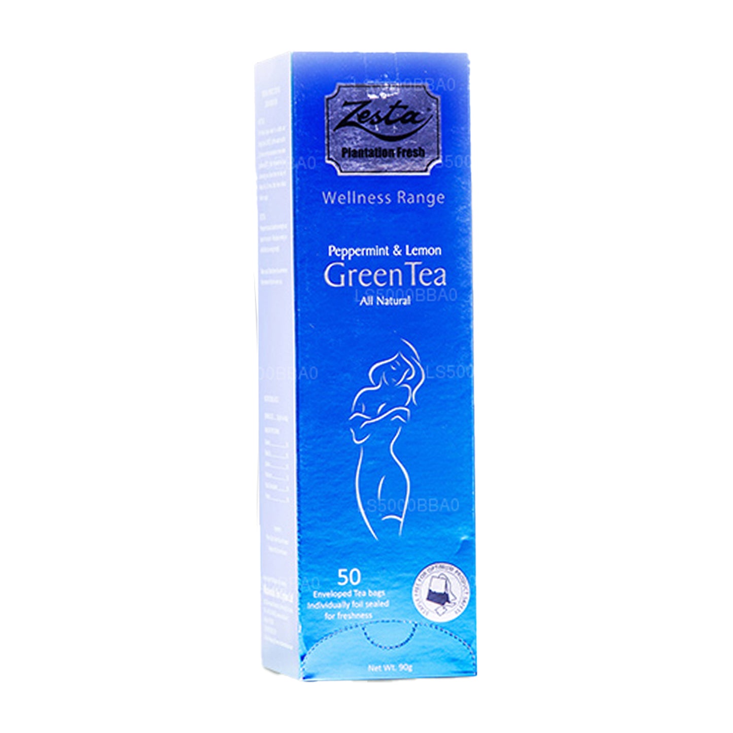 Zesta Pfefferminz- und Zitronen-Grüntee — 50 Teebeutel (90 g)