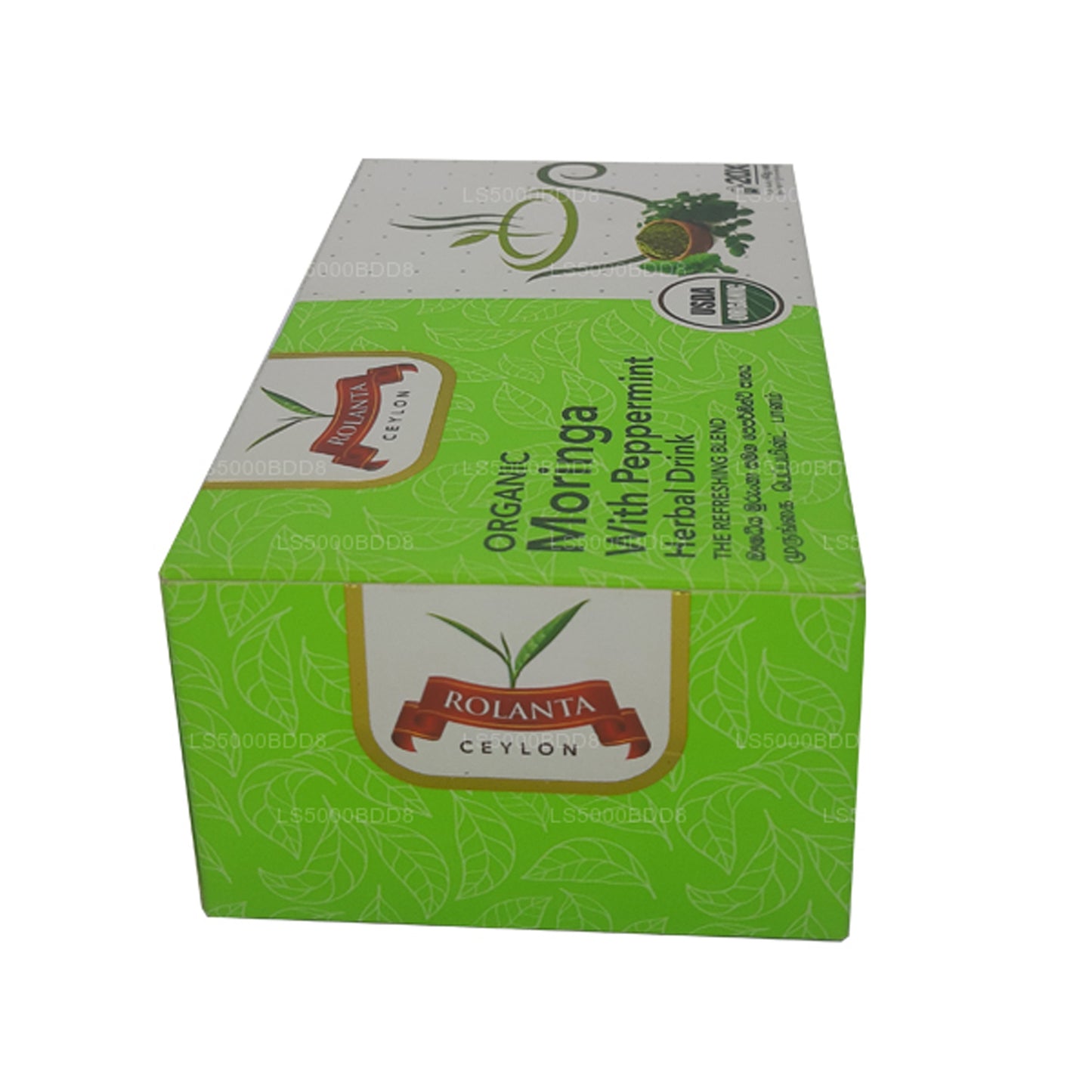 Rolanta Bio-Moringa mit Pfefferminz-Kräutergetränk (40 g), 25 Teebeutel