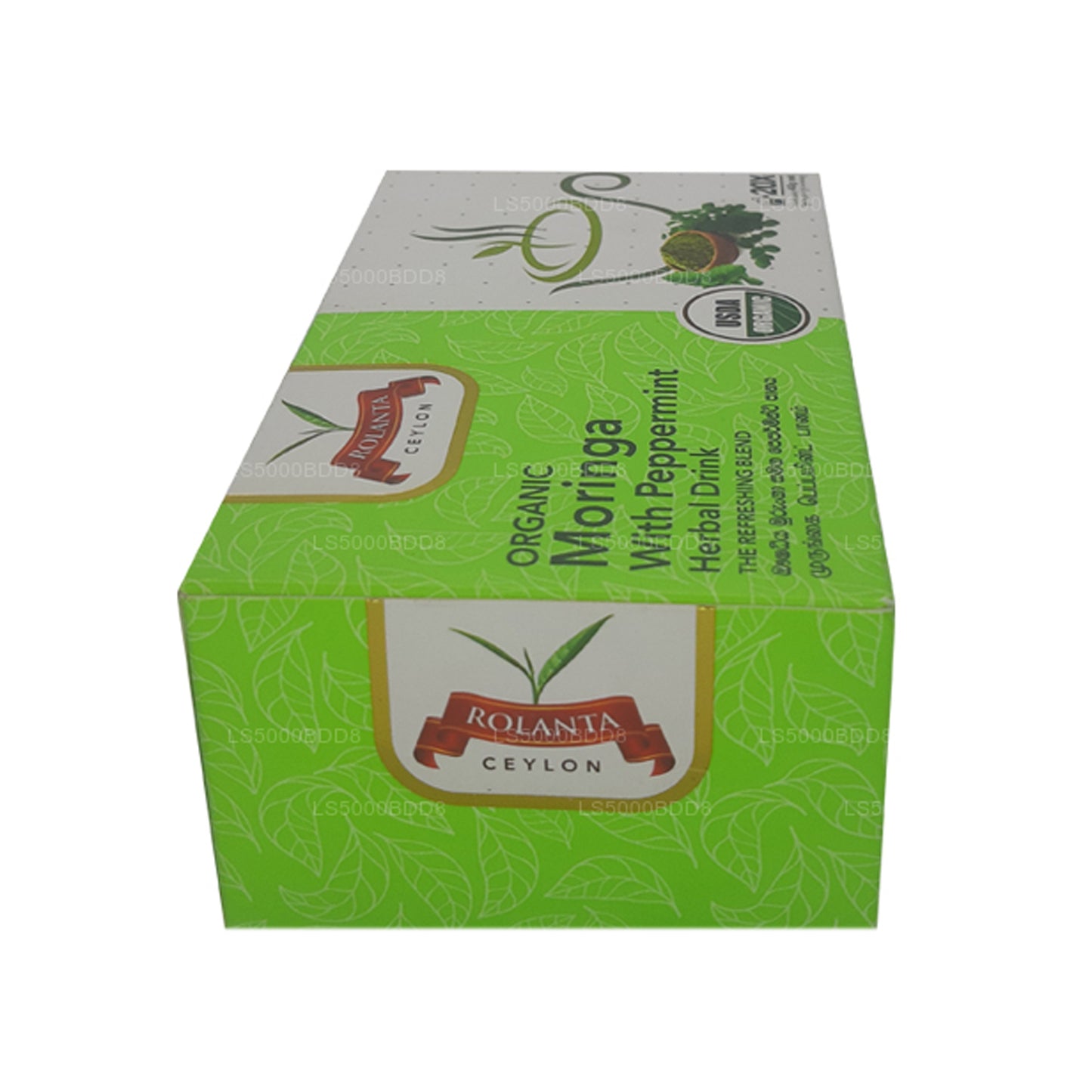Rolanta Bio-Moringa mit Pfefferminz-Kräutergetränk (40 g), 25 Teebeutel