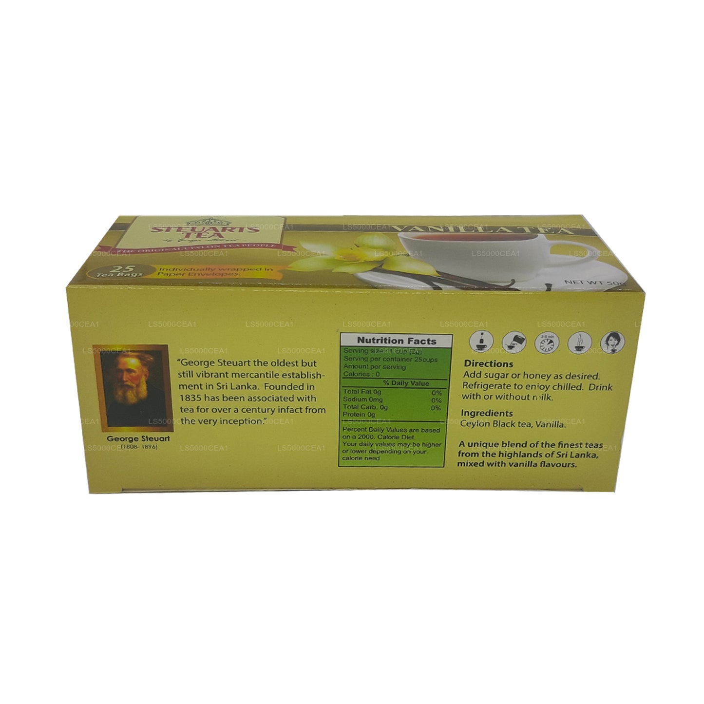 Steuarts Tea Vanilletee (25 Teebeutel 50g)