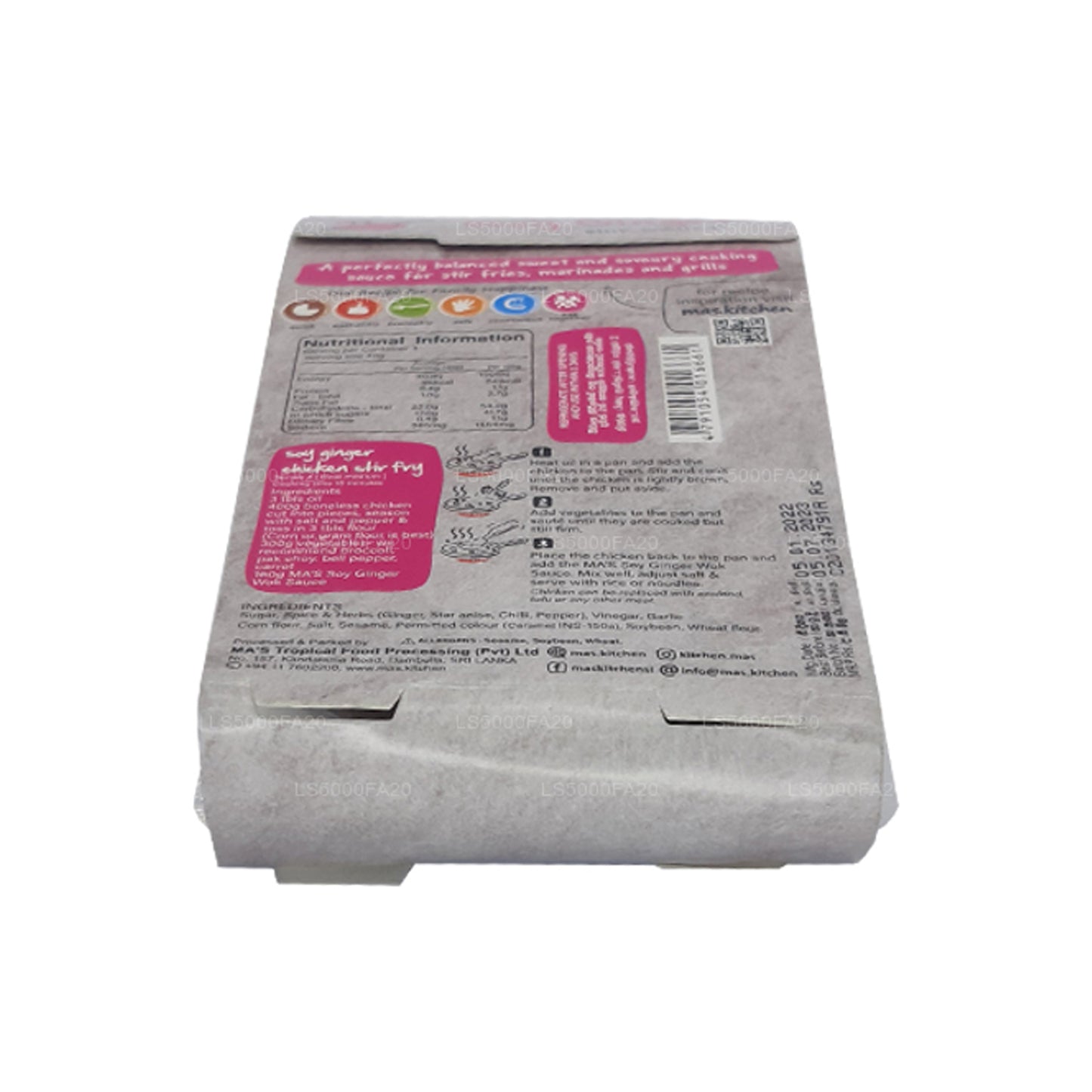 MA's Kitchen Soja-Ingwer-Wok-Sauce (160g)