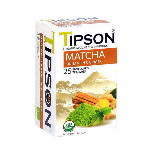 Tipson Bio Matcha Zimt &amp; Ingwer (37,5g) 25 Teebeutel