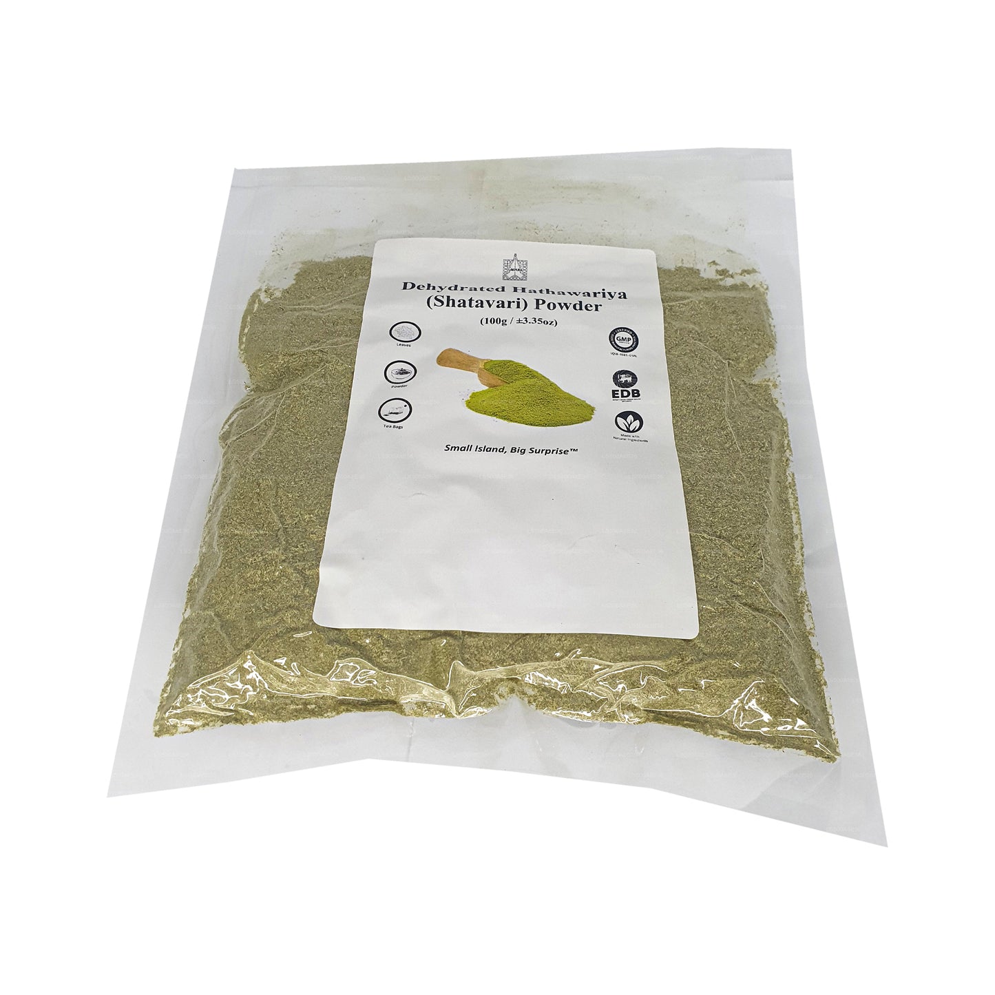 Lakpura Dehydriertes Hathawariya (Shatavari) -Pulver (100 g)