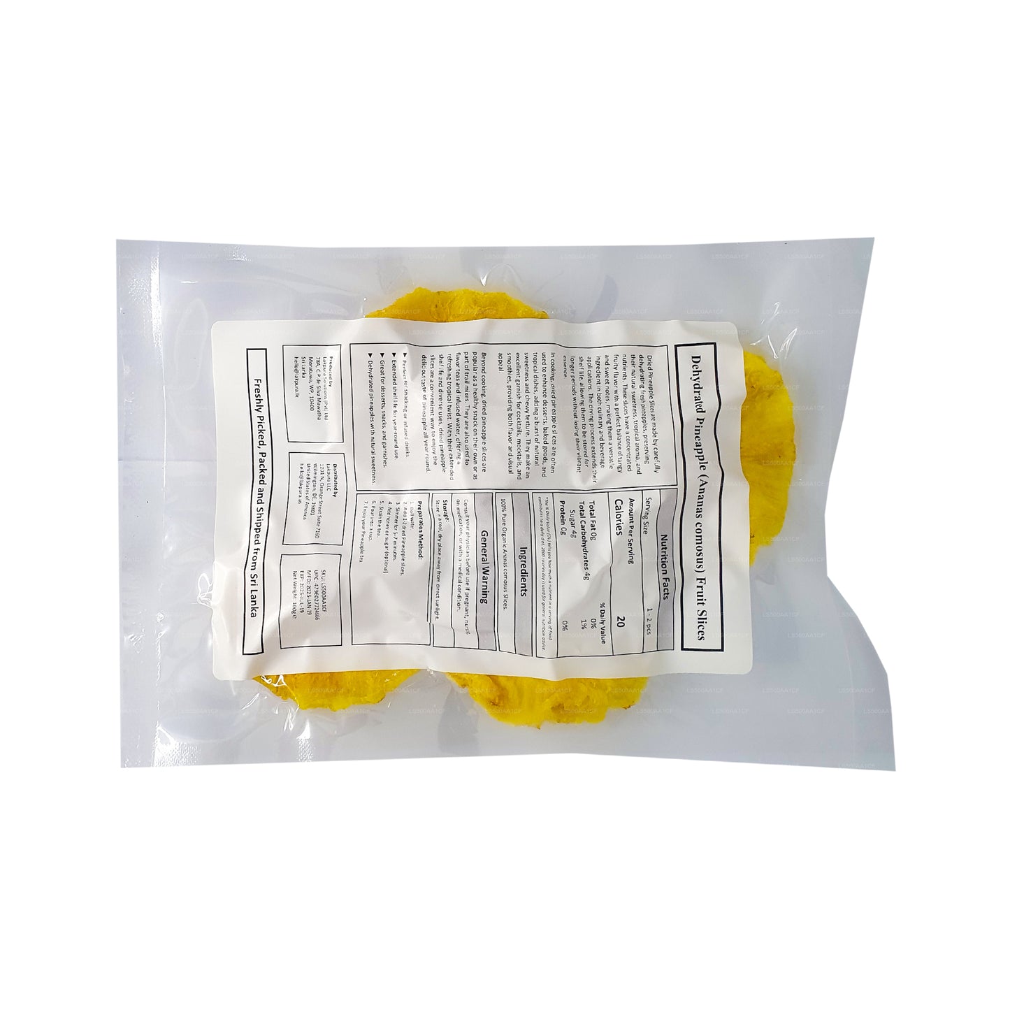Lakpura Dehydrierte natürliche Ananas-Fruchtscheiben