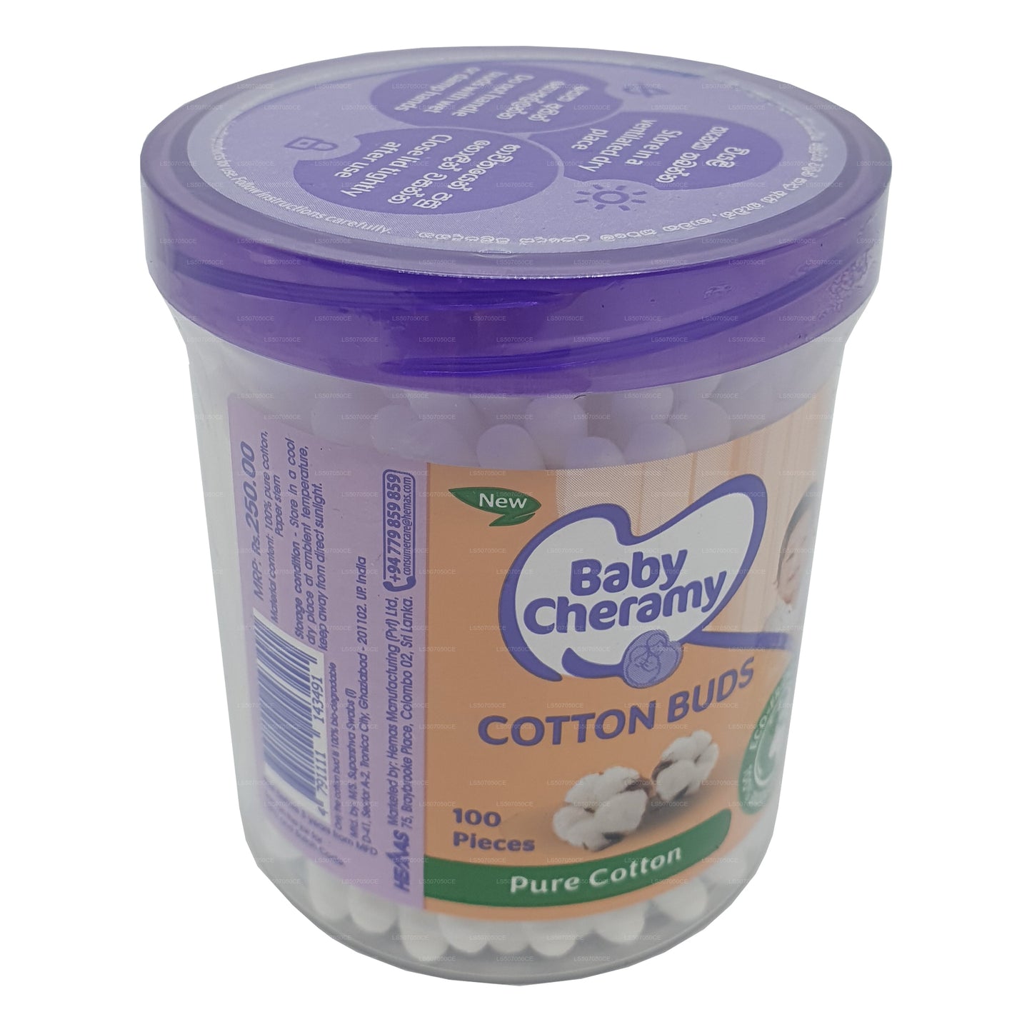 Baby Cheramy Wattestäbchen (100 Stück)
