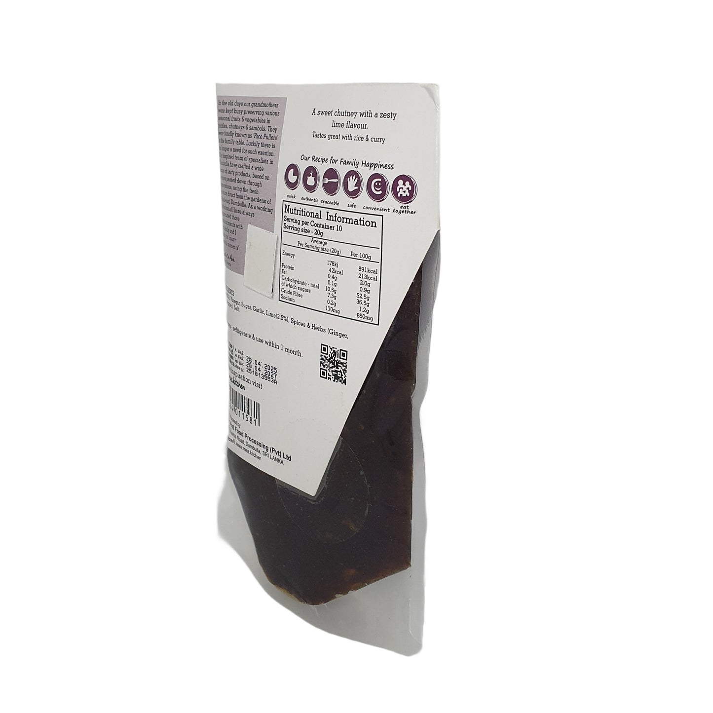 MA's Kitchen Chutney mit Datteln und Limetten (200 g)