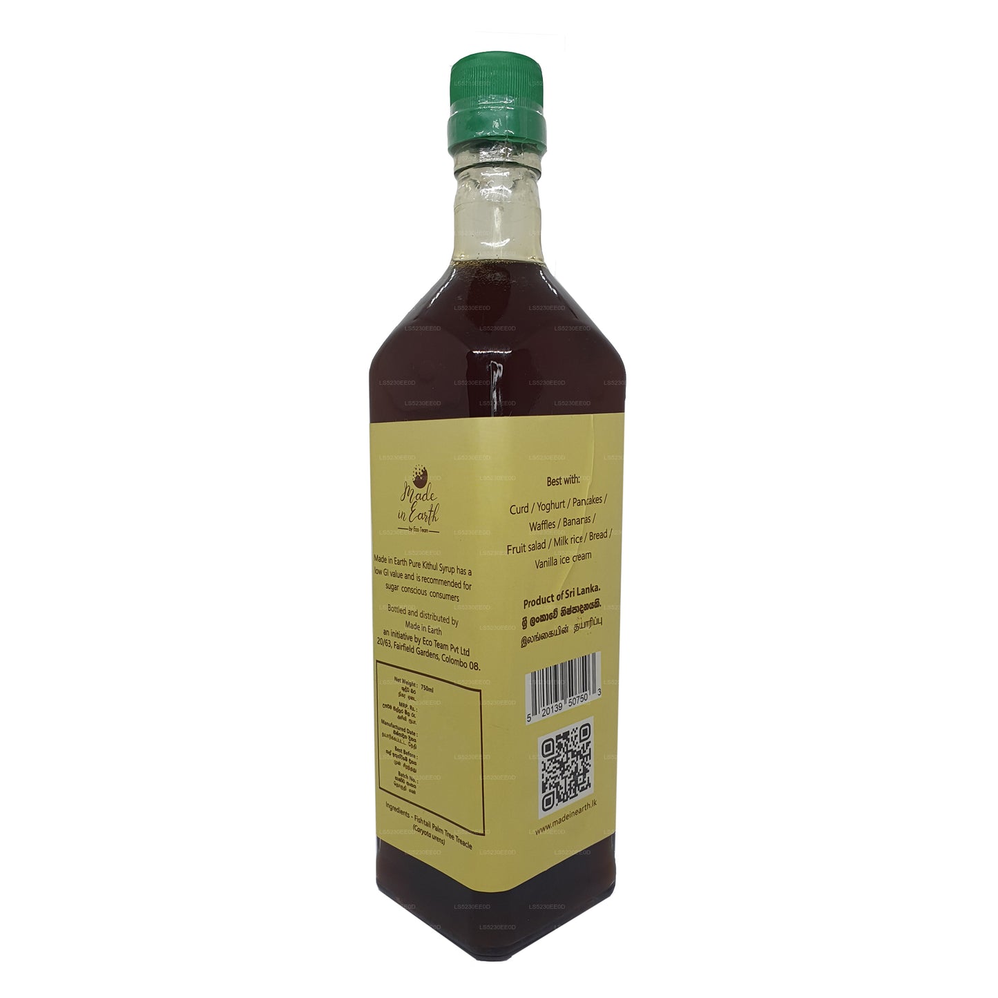 Made In Earth Reiner natürlicher Kithul-Sirup (375 ml)
