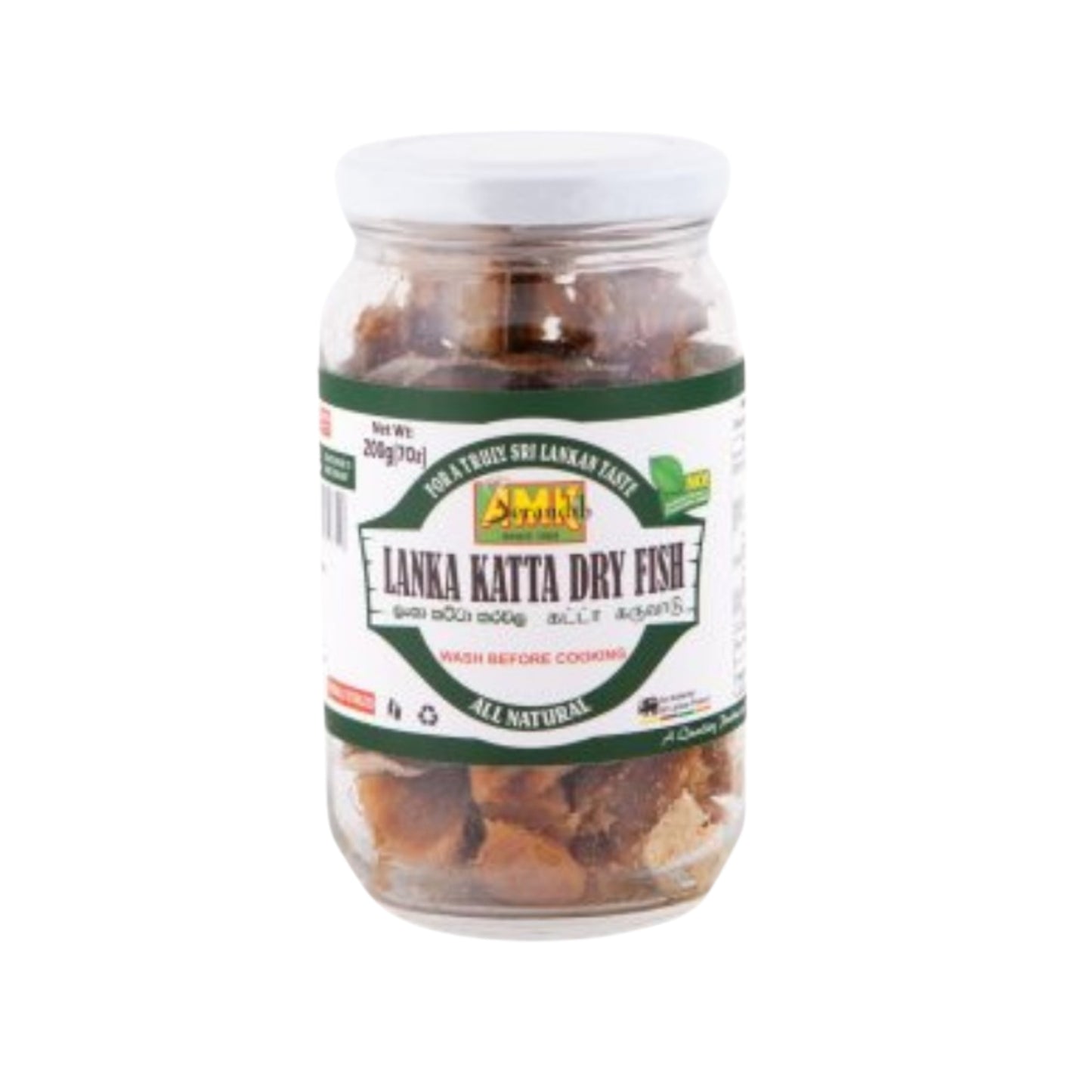 AMK Lanka Katta Trockenfisch in Flaschen (200g)