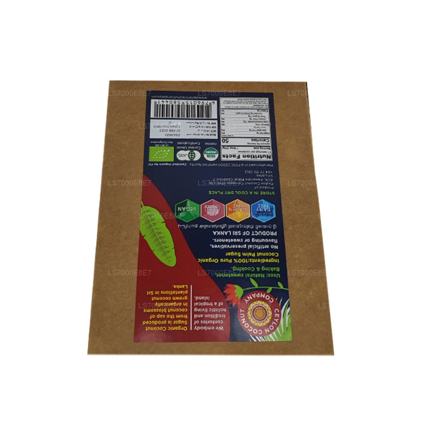CCC 100 % reiner Bio-Kokospalmenzucker (250 g)