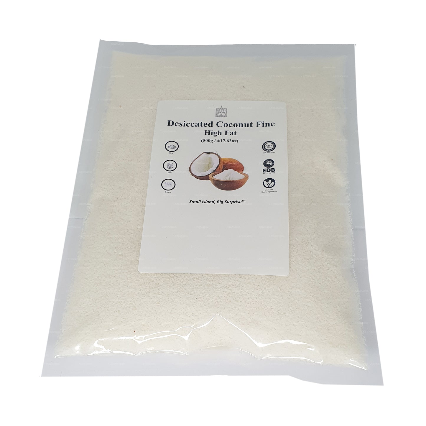 Lakpura Kokosraspeln Fein - Hoher Fettgehalt (500g)