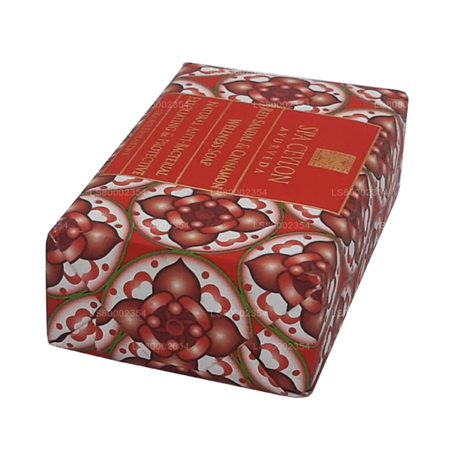 Spa Ceylon Antibakterielle Peeling-Wellness-Seife mit roten Sandalen und Zimt (100 g)