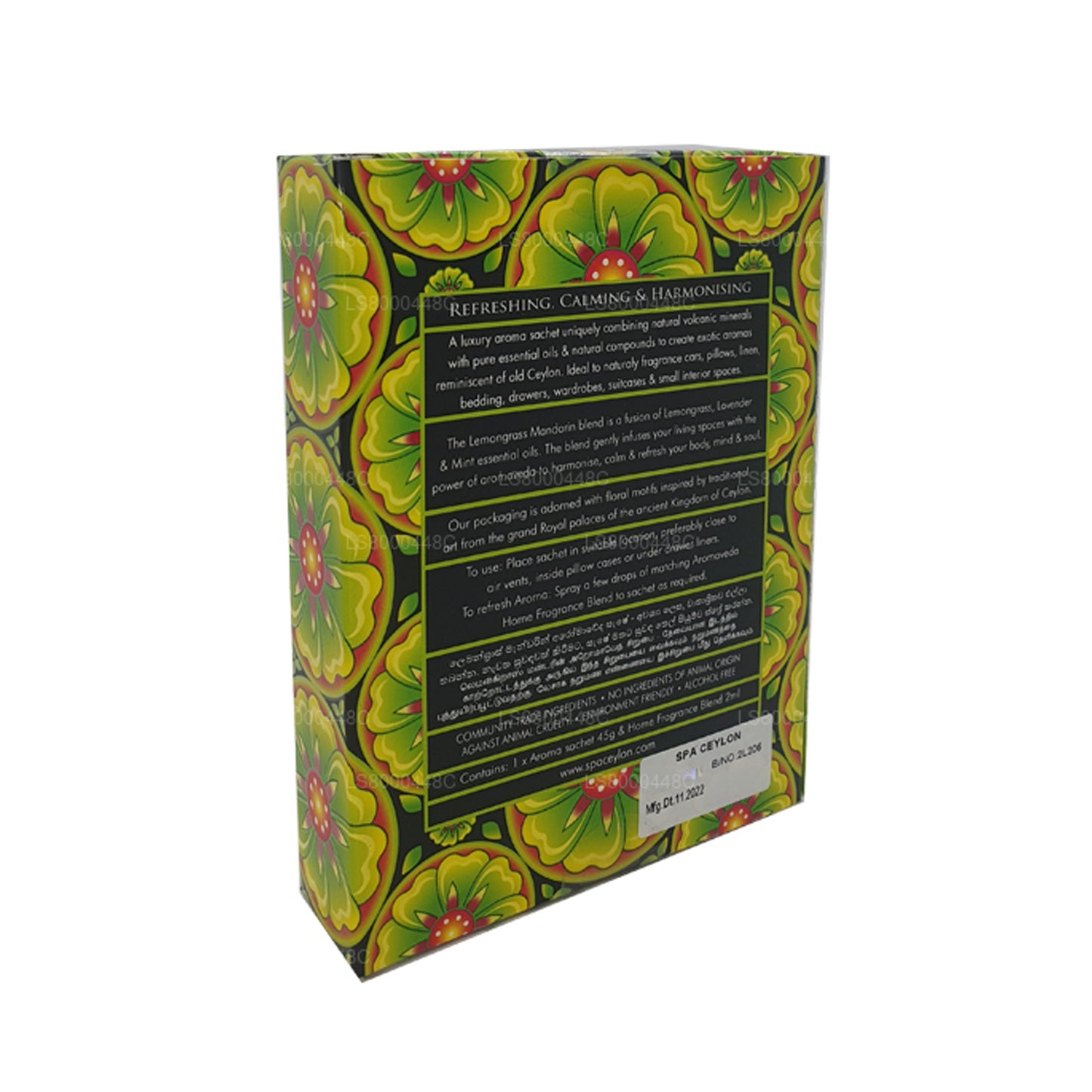 Spa Ceylon Aromabeutel Zitronengras Mandarine Aromaveda (45 g)
