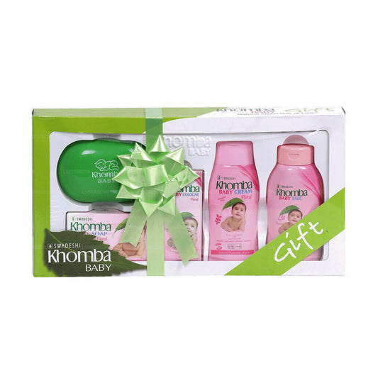 Swadeshi Khomba Baby-Geschenkpaket mit Blumenmuster