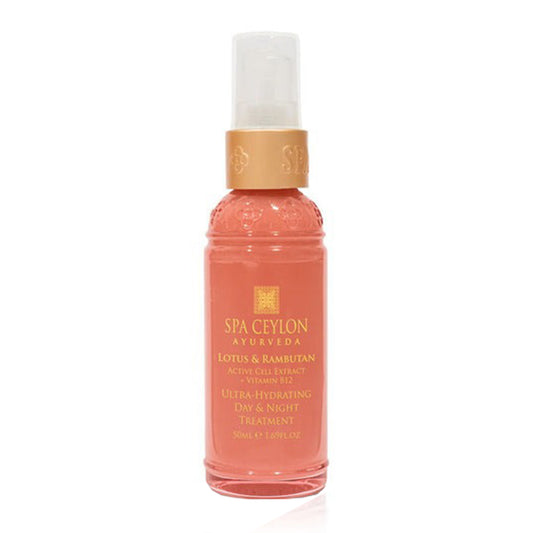 Spa Ceylon Lotus &amp; Rambutan Aktivzellextrakt + Vitamin B12 Ultra-feuchtigkeitsspendende Tages- und Nachtbehandlung (50 ml)