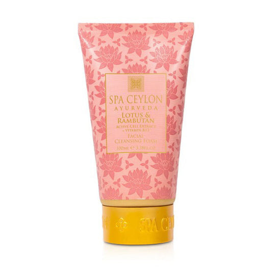 Spa Ceylon Lotus &amp; Rambutan Aktivzellextrakt + Vitamin B12 Gesichtsreinigungsschaum (100 ml)