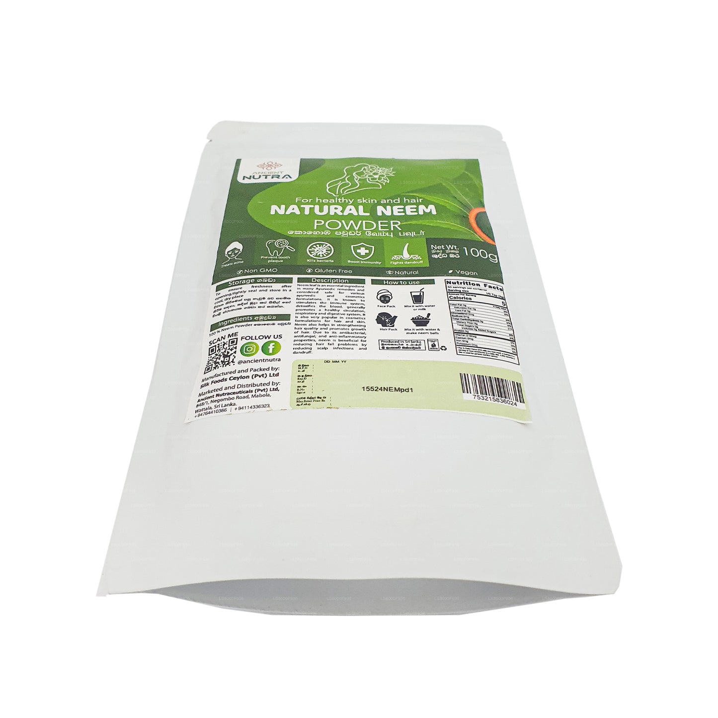 Uraltes Nutra-Neem-Pulver (100 g)