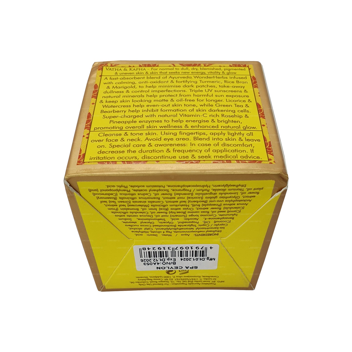 Spa Ceylon True Curcuma Vitamin C Glow Renewing Protector für den ganzen Tag (100 g)