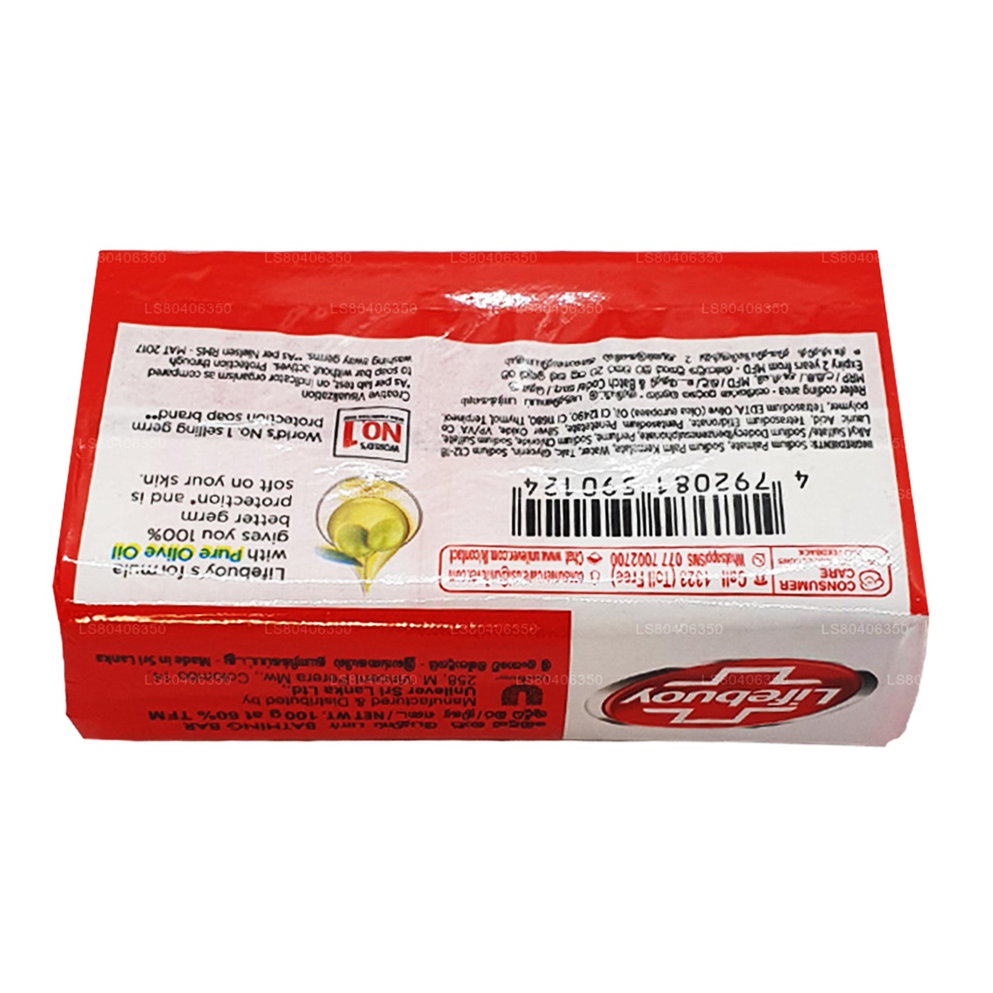 Lifebuoy Total 10 Körperseife mit reinem Olivenöl (100 g)