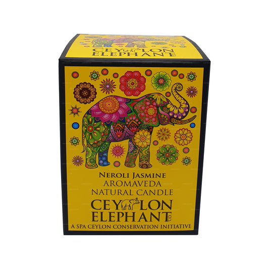Spa Ceylon Ceylon Elefant Neroli Jasmin – Aromaveda natürliche Kerze (50 g)
