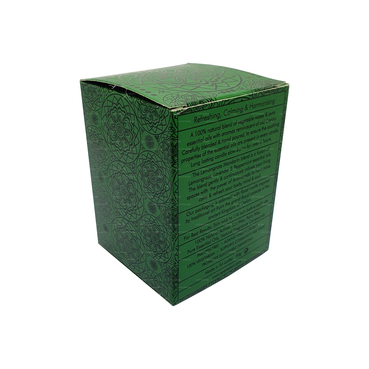 Spa Ceylon Lemongrass Mandarine - Aromaveda Natural Candle (50g)