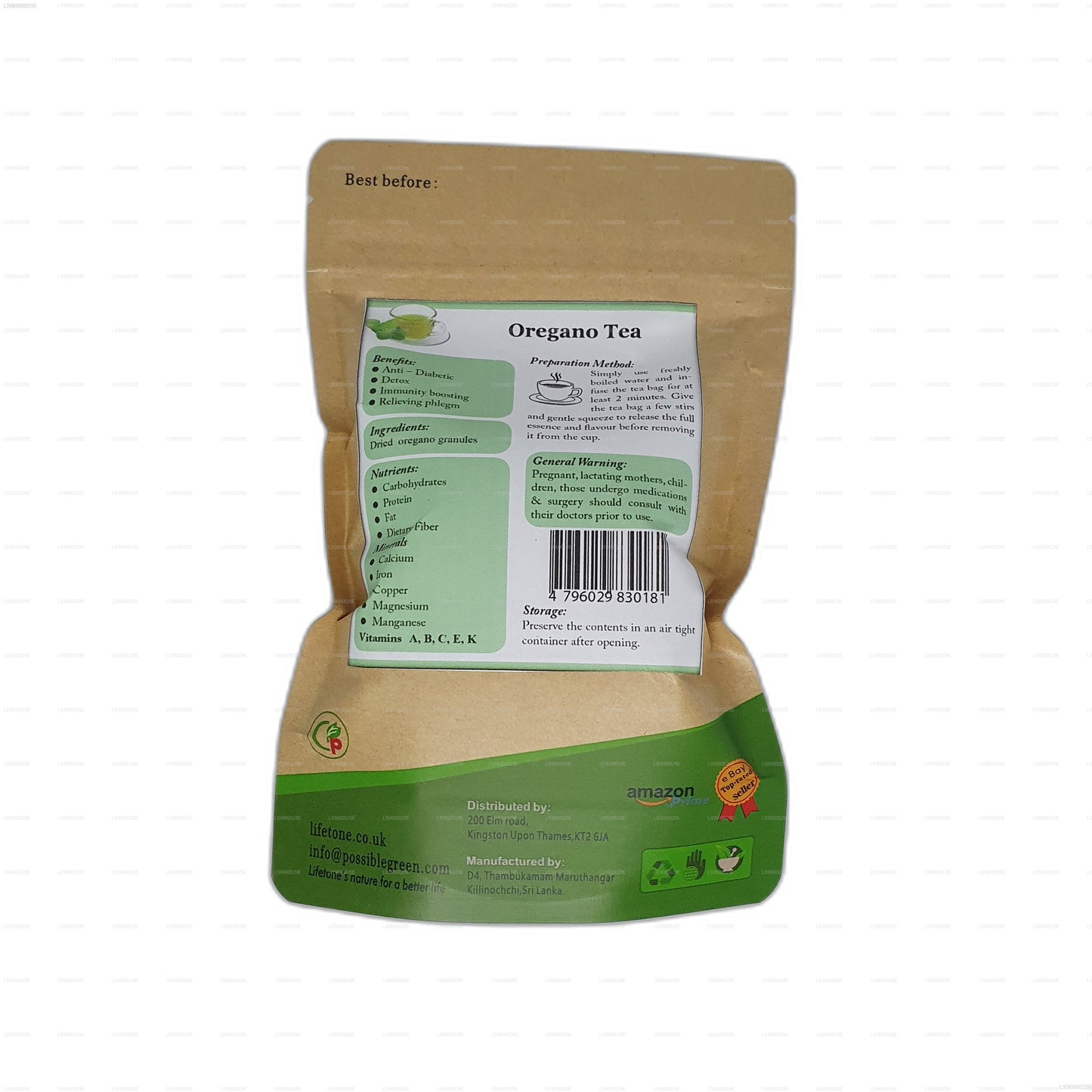 Lifetone Oregano-Tee (30g)