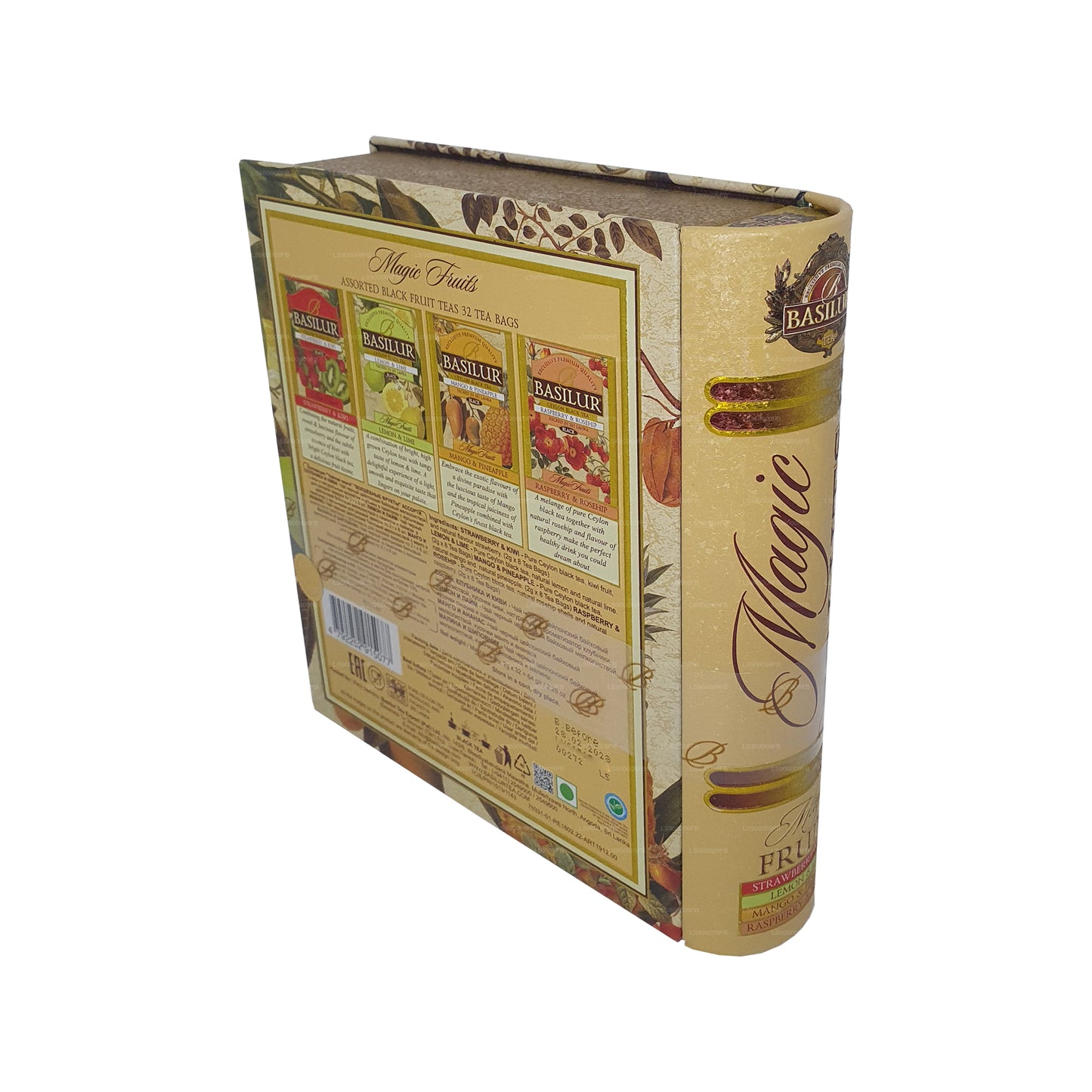 Basilur Teebuch „Magic Fruits Assorted“ (64 g) Caddy