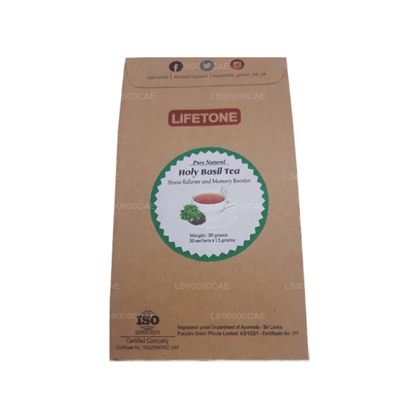 Lifetone Heiliger Basilikum-Tee (30g)