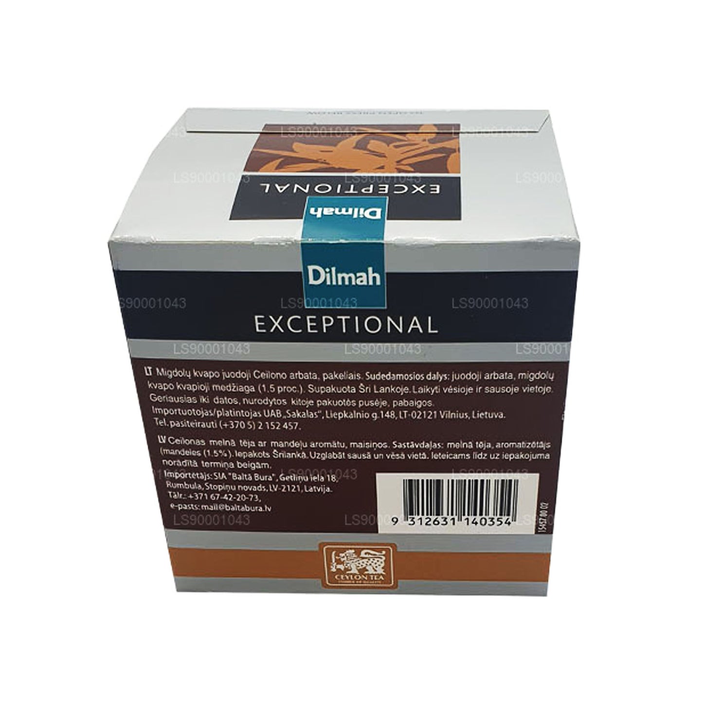 Dilmah Exceptional Italian Almond Real Leaf Tea (40 g) 20 Teebeutel