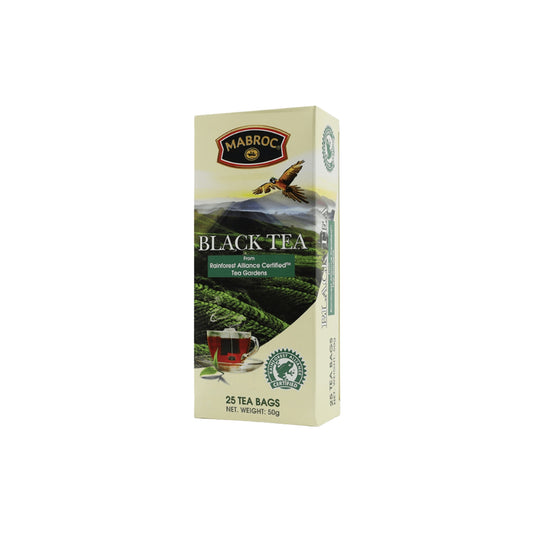 Mabroc Rainforest Alliance zertifizierter Schwarztee (50 g), 25 Teebeutel