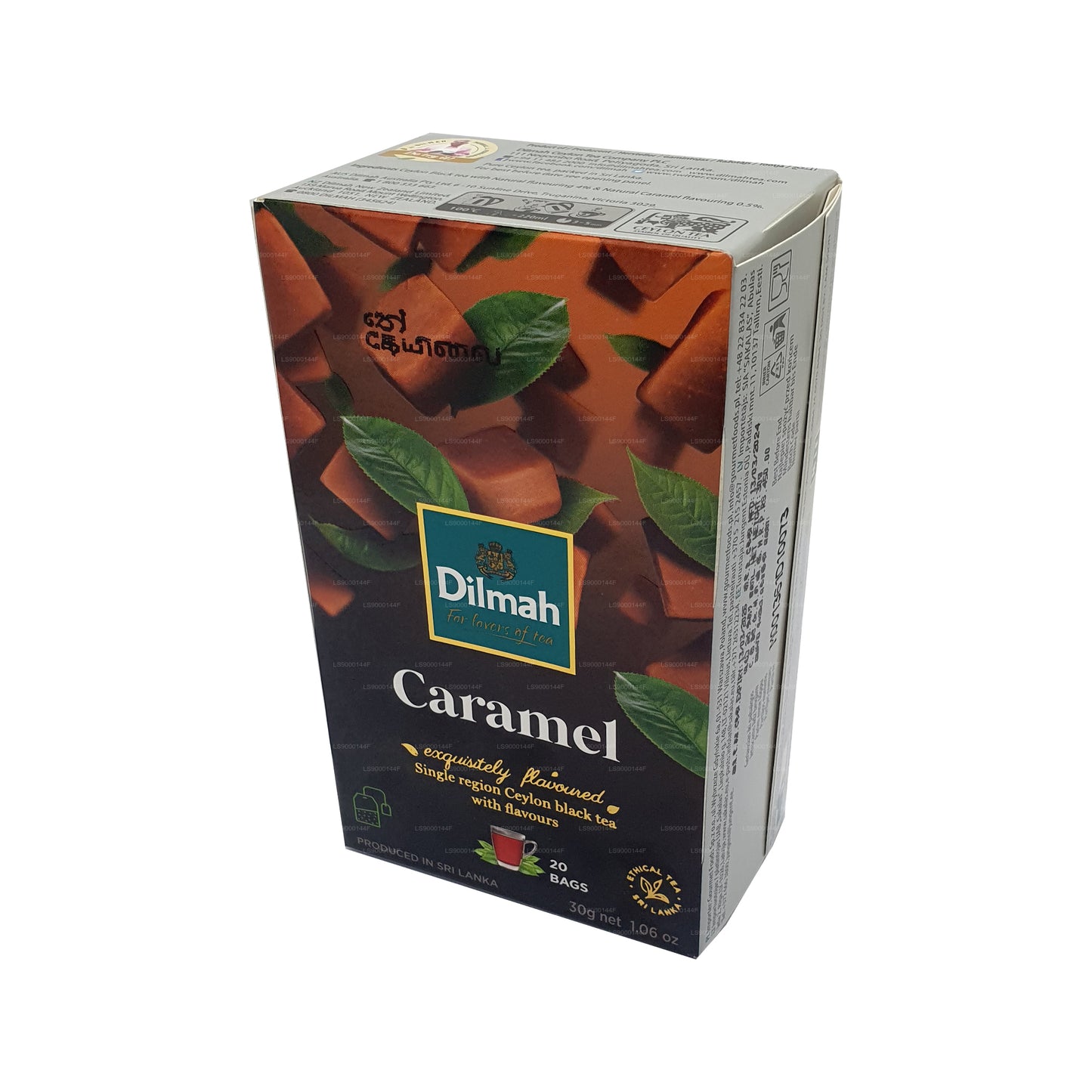 Dilmah Ceylon-Schwarztee mit Karamellgeschmack (30 g) 20 Teebeutel