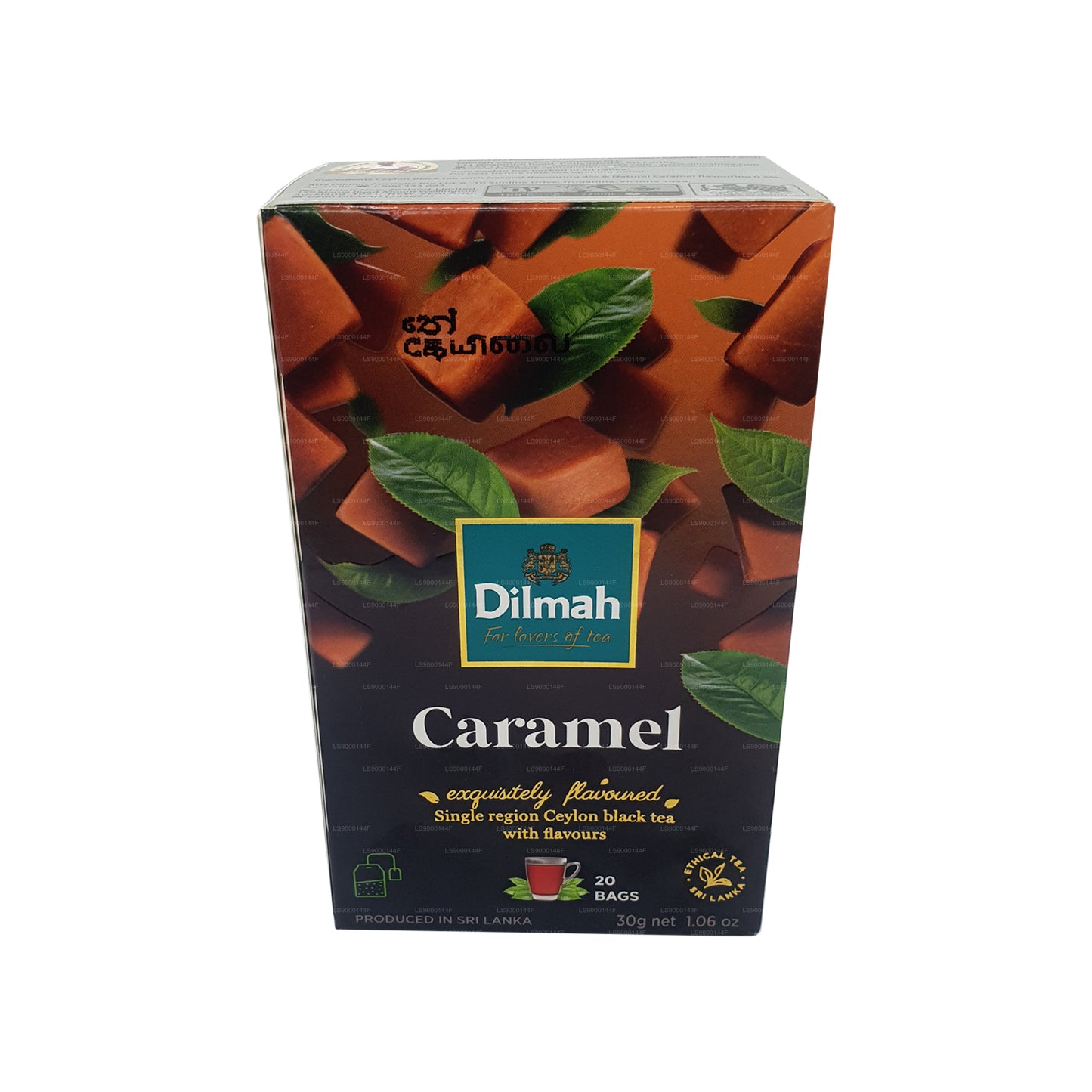 Dilmah Ceylon-Schwarztee mit Karamellgeschmack (30 g) 20 Teebeutel