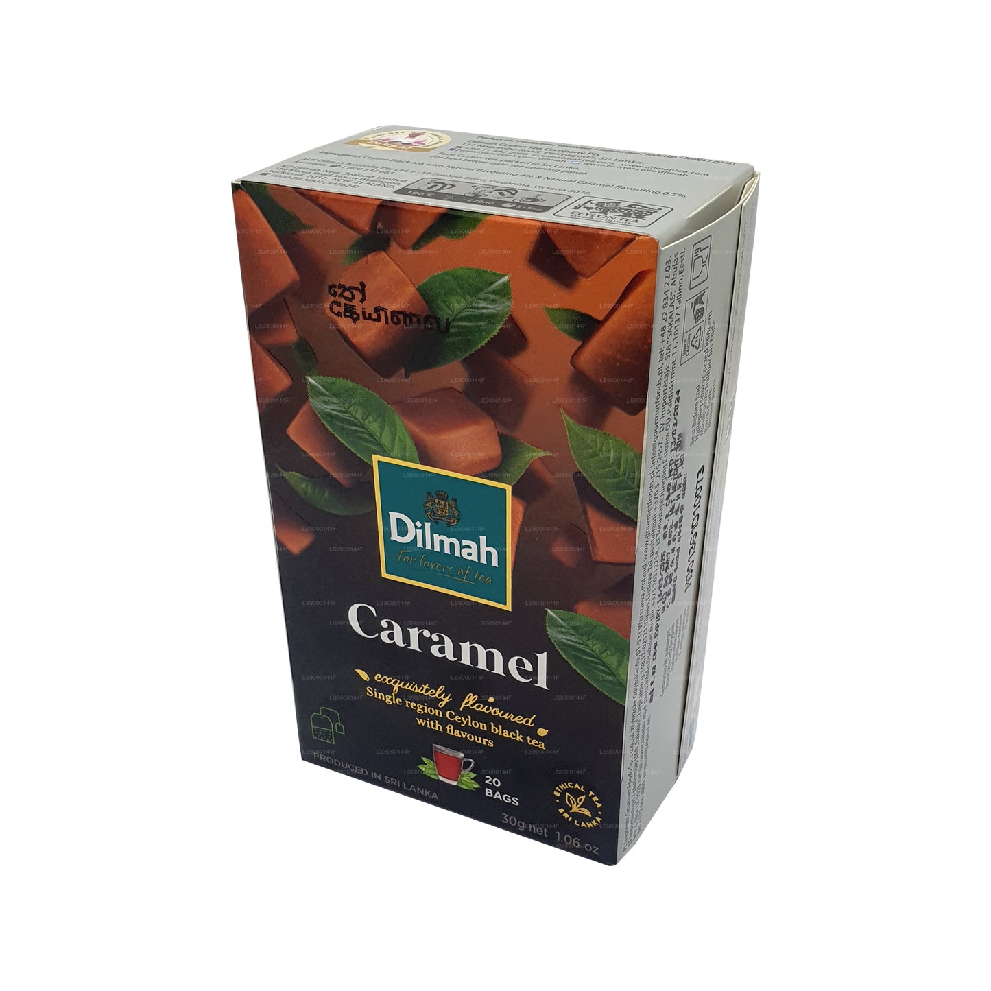 Dilmah Ceylon-Schwarztee mit Karamellgeschmack (30 g) 20 Teebeutel