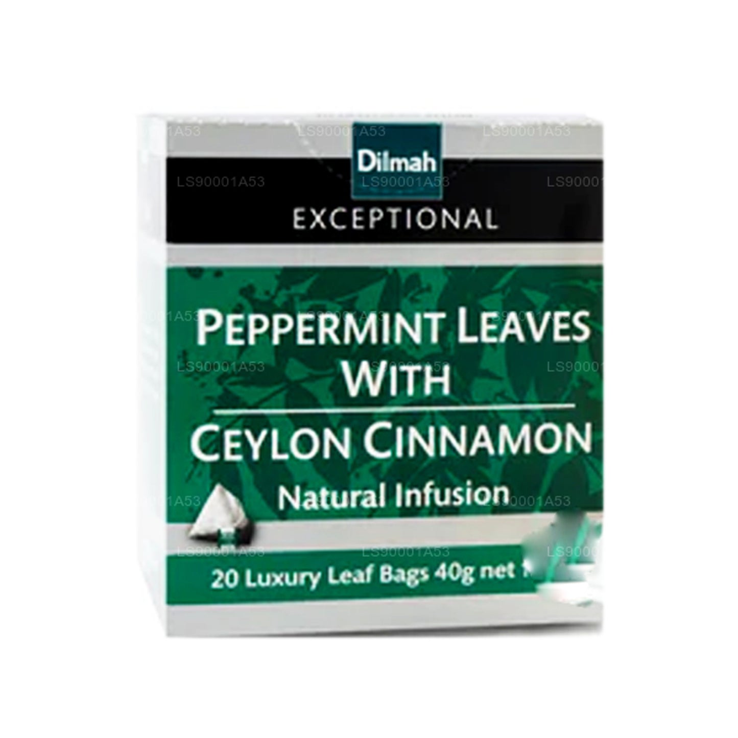 Dilmah Außergewöhnliche Pfefferminzblätter mit Ceylon-Zimt (20 Teebeutel)