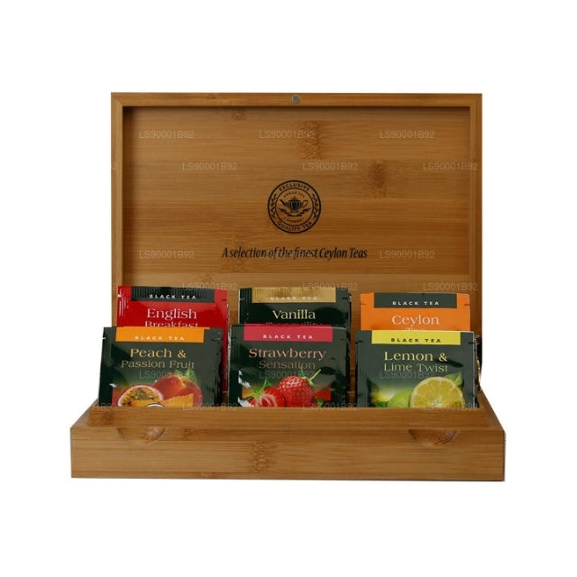 Ahmad Tea Tea Companion Geschenkbox (6 x 8 TB) 48 Folien-Teebeutel aus Holz
