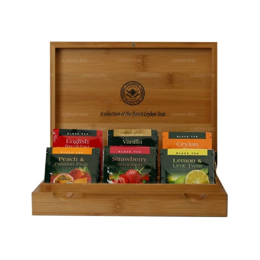 Ahmad Tea Tea Companion Geschenkbox (6 x 8 TB) 48 Folien-Teebeutel aus Holz
