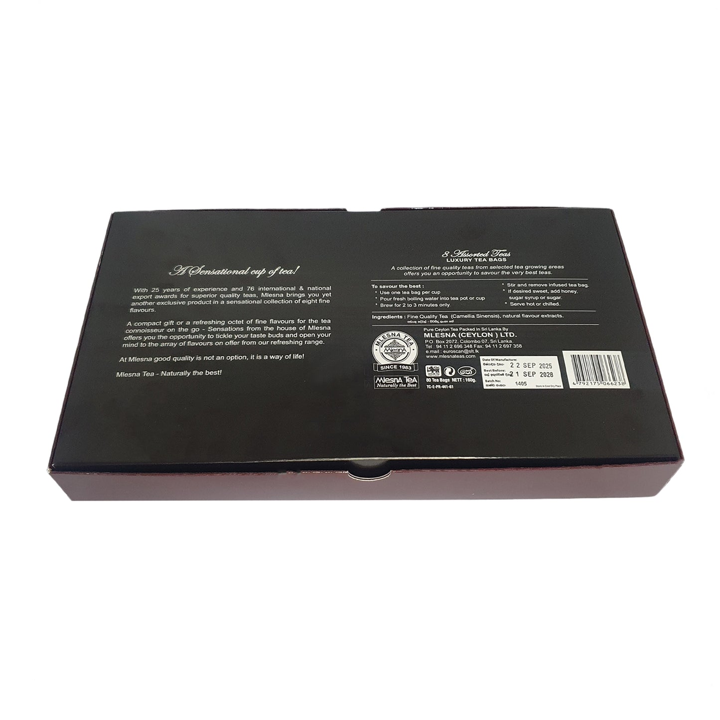 Mlesna Sensations Teebeutel aus Folie, verschiedene Geschmacksrichtungen, 160 g, 8 verschiedene Geschmacksrichtungen