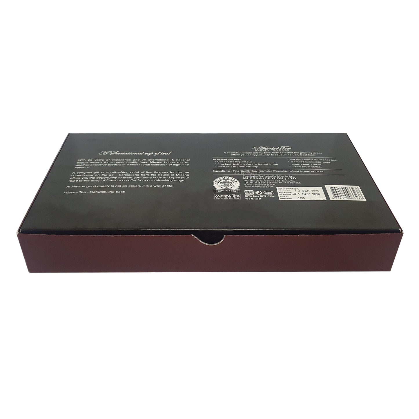 Mlesna Sensations Teebeutel aus Folie, verschiedene Geschmacksrichtungen, 160 g, 8 verschiedene Geschmacksrichtungen