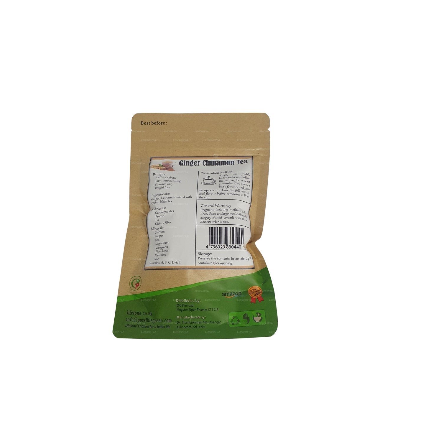 Lifetone Zimt-Ingwer-Tee (40g)