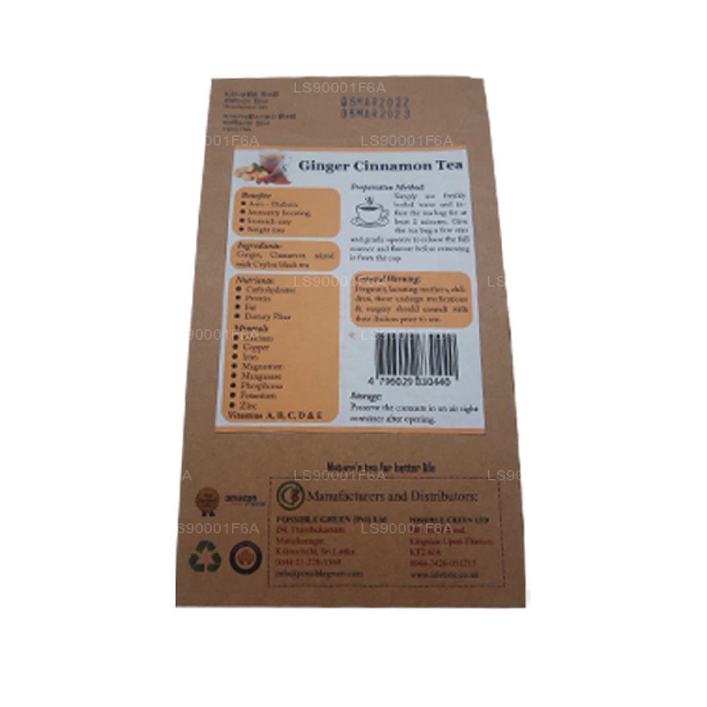 Lifetone Zimt-Ingwer-Tee (40g)