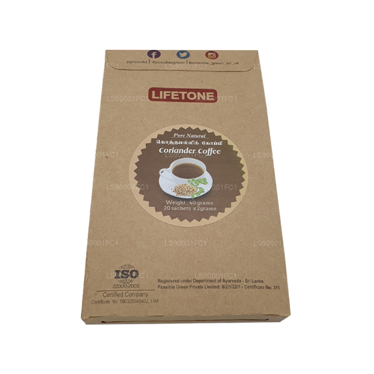 Lifetone Koriandersamenkaffee (40g)
