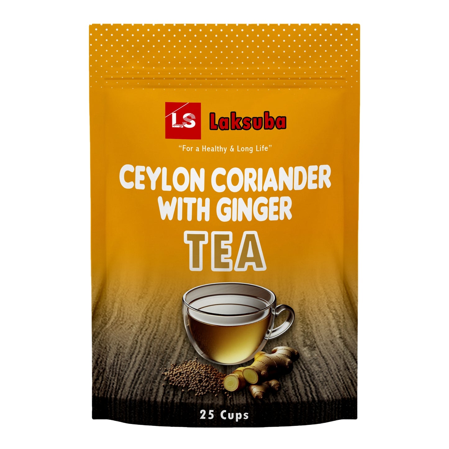 Laksuba Ceylon Koriander Ingwer Tee (37,5 g) 25 Teebeutel