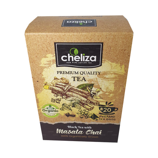 Cheliza Schwarzer Tee mit Masala Chai (50g) 20 Teebeutel